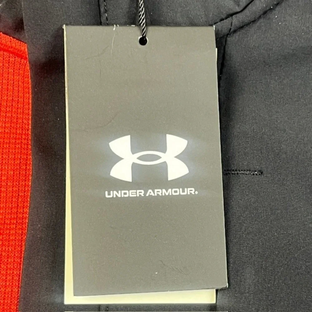 Under‎ Armour Storm SweaterFleece Mens Golf 1/4 Zip Pullover Red Black NWT